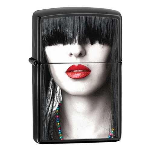 Зажигалка Zippo Woman Red Lips Ebony в Интерспорт