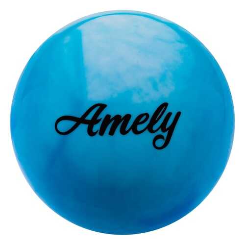 Мяч гимнастический Amely AGB-101, белый/синий, 15 см в Интерспорт