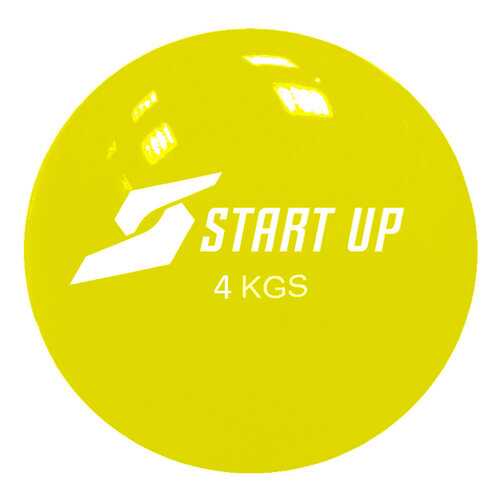Мяч гимнастический Start Up NT40510, желтый, 17 см в Интерспорт