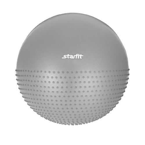 Мяч полумассажный Starfit GB-201, серый, 55 см в Интерспорт