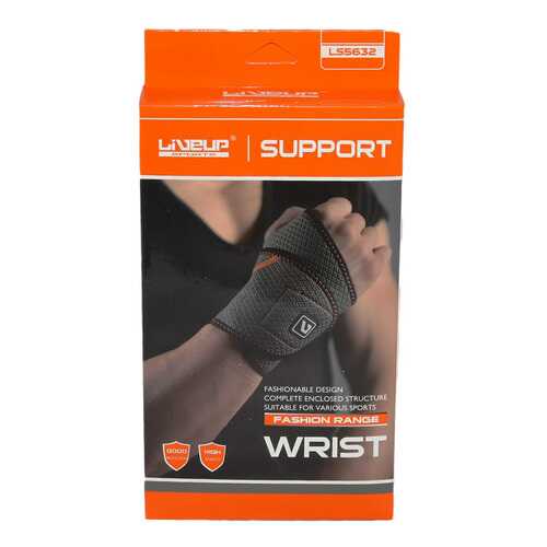 Суппорт запястья LiveUp Wrist Support LS5632, черный в Интерспорт
