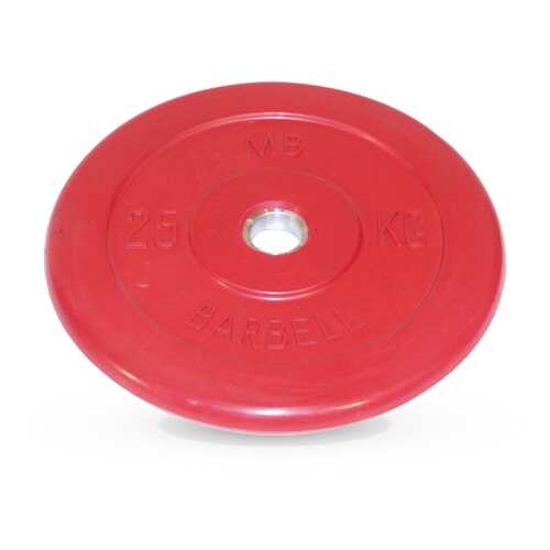 Barbell d 26 мм цветной 25,0 кг (красный) в Интерспорт