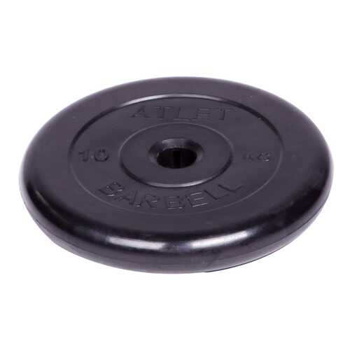 Barbell d 51 мм черный 10,0 кг Atlet в Интерспорт