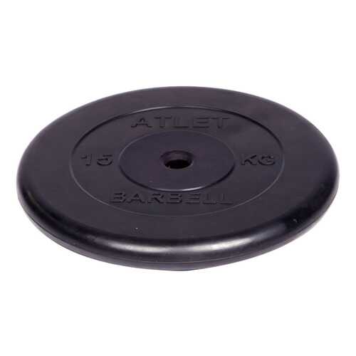 Barbell d 51 мм черный 15,0 кг Atlet в Интерспорт