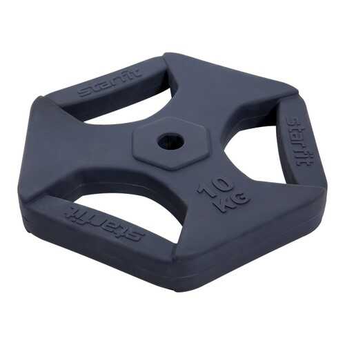 Starfit Диск обрезиненный с хватами BB-205 10 кг, d=26 мм в Интерспорт