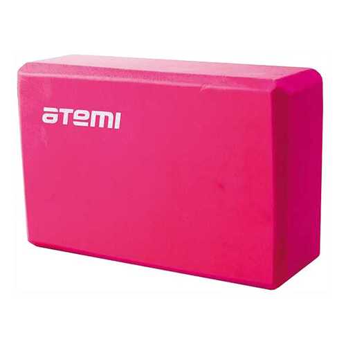 Блок для йоги Atemi, AYB01P, 225х145х75, розовый в Интерспорт