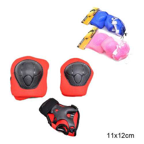 Комплект защиты Sports Helmit Maxi, розовый, S в Интерспорт