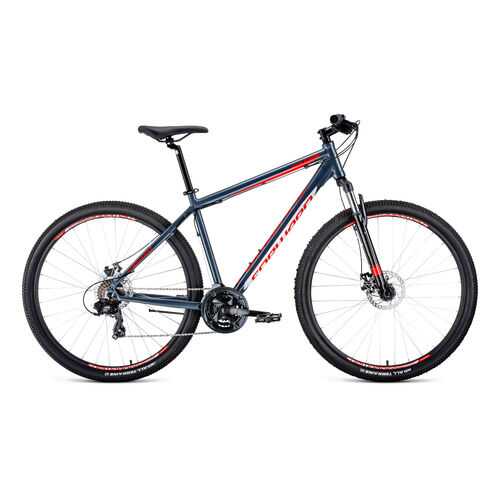 FORWARD Велосипед FORWARD APACHE 29 2.0 disc (2020) серый 17 в Интерспорт
