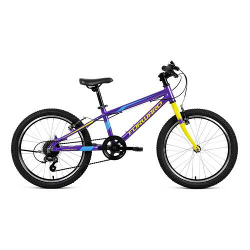Велосипед Forward Rise 20 2.0 2020 One Size dark violet/yellow в Интерспорт