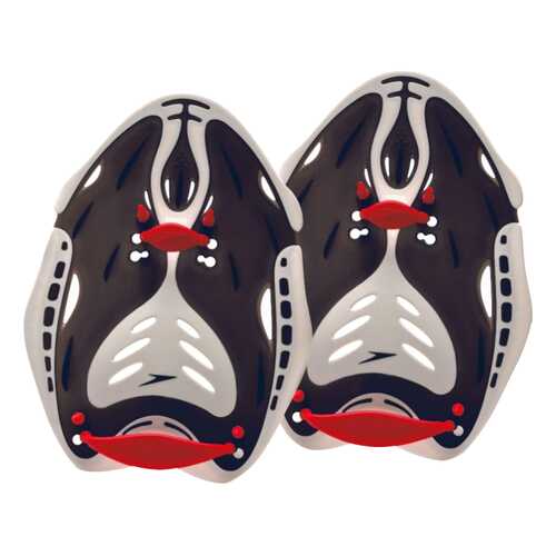 Лопатки для плавания Speedo Biofuse Power Paddle 8-731560 черные/серые/красные L в Интерспорт