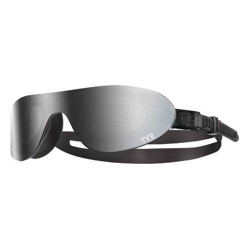 Очки-полумаска для плавания TYR Shades Mirrored LGSHDM серые (075) в Интерспорт