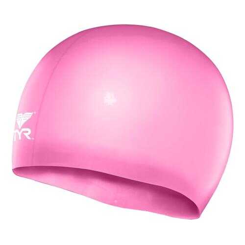 Шапочка для плавания TYR Wrinkle Free Junior Silicone Swim Cap 693 fl pink в Интерспорт