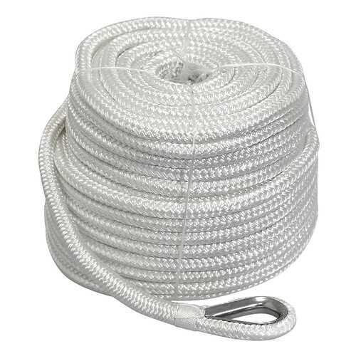 Трос якорный Santong Rope 18-прядный 14мм нагрузка 2400кг белый, бухта 45м (STALW06) в Интерспорт