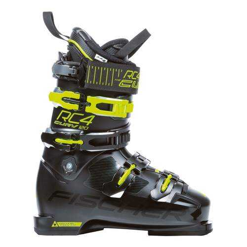 Горнолыжные ботинки Fischer RC4 Curv 120 Vacuum Full Fit 2019, black/yellow, 30.5 в Интерспорт