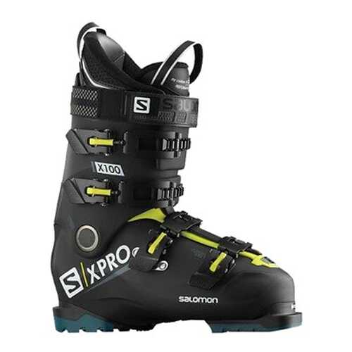 Горнолыжные ботинки Salomon X Pro X 100 CS 2019, black/acid green/blue, 28.5 в Интерспорт