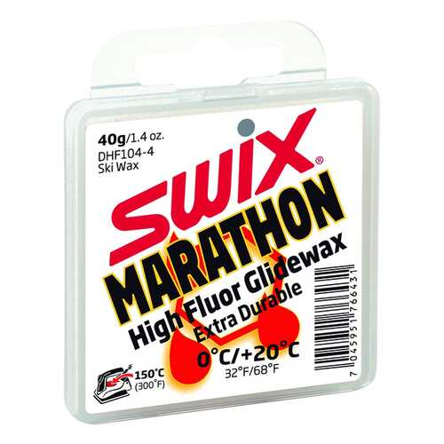 Мазь скольжения DHF104 White MARATHON 0C/+20C 40гр DH104-4 в Интерспорт